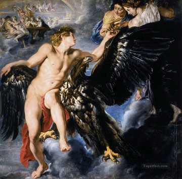 Desnudo Painting - El rapto de Ganímedes Peter Paul Rubens desnudo